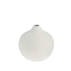 Storefactory Vase FRÖBACKEN M weiß | Ø13x13cm