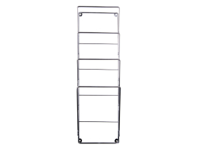 Present Time Magazinregal WIRE chrom | 19x60 cm