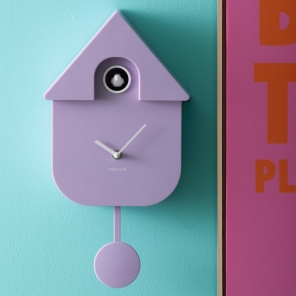 Karlsson Kuckucksuhr MODERN CUCKOO soft purple |...