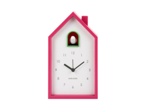 Karlsson Kuckucksuhr Wecker MODERN CUCKOO bright pink |...