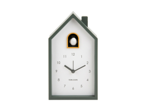 Karlsson Kuckucksuhr Wecker MODERN CUCKOO jungle green |...