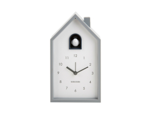 Karlsson Kuckucksuhr Wecker MODERN CUCKOO mouse grey |...