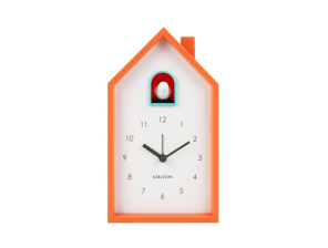 Karlsson Kuckucksuhr Wecker MODERN CUCKOO bright orange |...