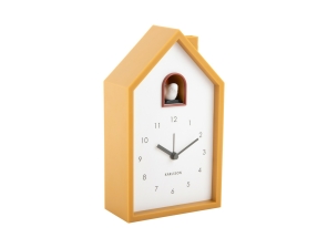 Karlsson Kuckucksuhr Wecker MODERN CUCKOO ochre yellow |...
