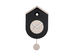 Karlsson Kuckucksuhr GRATO CUCKOO black & warm grey |...