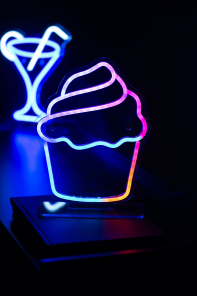Leitmotiv Neonlicht CUPCAKE mehrfarbig mit Farbwechsel |...