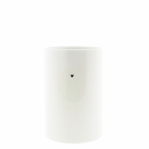Bastion Collections Utensilo Vase RELIEF weiß |...