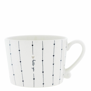 Bastion Collections Tasse HELLO YOU weiß | Ø...