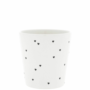 Bastion Collections Becher HEARTS weiß/schwarz |...