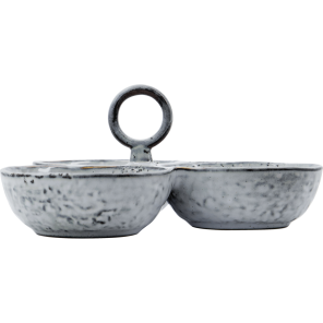 House Doctor Servierschalen RUSTIC dunkelgrau |...