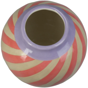 Kersten Vase STRIPES rosa | Ø16cm