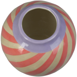 Kersten Vase STRIPES rosa | Ø16cm