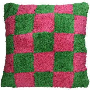 Kersten Kissen CHECKER pink grün | 45x45cm