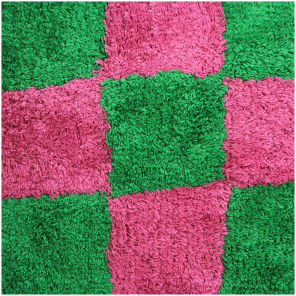 Kersten Kissen CHECKER pink grün | 45x45cm