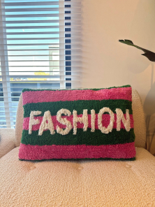 Kersten Kissen STRIPE FASHION pink grün | 40x60cm