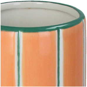 Kersten Vase STRIPES orange | Ø9x28cm