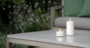 Uyuni Lighting LED OUTDOOR CANDLE weiß | 8x5cm