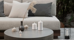 Uyuni Lighting LED OUTDOOR CANDLE weiß | 8x10cm