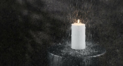 Uyuni Lighting LED OUTDOOR CANDLE weiß | 8x20cm