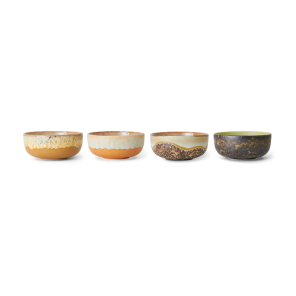 HKliving Tapas Bowls DRIFT 70s bunt 4er Set | Ø...