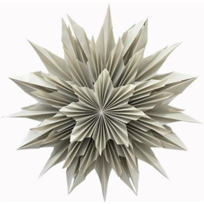 Only Natural Papierstern STAR S grau | Ø40cm
