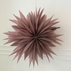 Only Natural Papierstern ROSE M dusty pink | 60cm