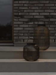 Blomus Mobile LED Leuchte LITO LED M schwarz | Ø 27x30 cm