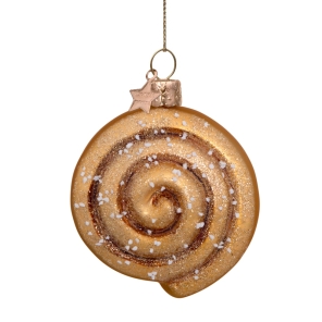 Vondels Christbaumschmuck CINNAMON ROLL braun | H 8cm