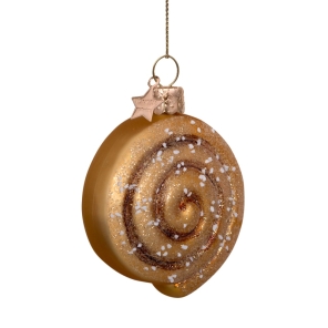 Vondels Christbaumschmuck CINNAMON ROLL braun | H 8cm