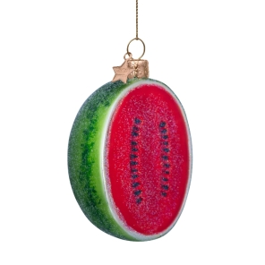 Vondels Christbaumschmuck WATERMELON rot | H 10cm