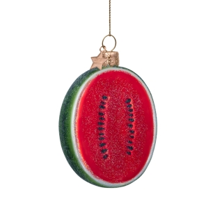 Vondels Christbaumschmuck WATERMELON rot | H 10cm