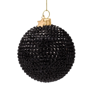 Vondels Weihnachtskugel BLACK DIAMONDS schwarz/diamonds |...