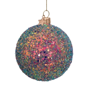 Vondels Weihnachtskugel HOLOGRAM GLITTER bunt/glitter | H...