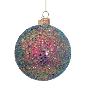 Vondels Weihnachtskugel HOLOGRAM GLITTER bunt/glitter | H...