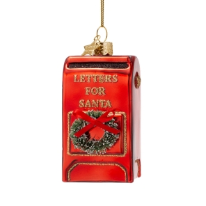 Vondels Christbaumschmuck SANTAS MAILBOX rot | H 8cm