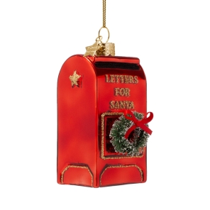 Vondels Christbaumschmuck SANTAS MAILBOX rot | H 8cm