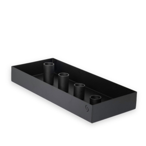 Storefactory Kerzenhalter SUND 4er schwarz |30x13x4cm