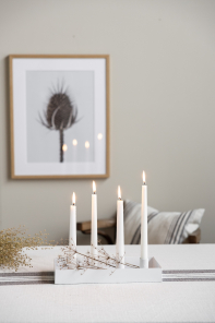 Storefactory Kerzenhalter SUND 4er weiß | 13x30x4cm