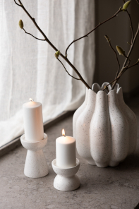 Storefactory Kerzenhalter HÖGALID L creme natur |...