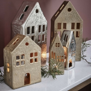 Lene Bjerre Dekohaus MARLINNE L gold | 15x9x30cm