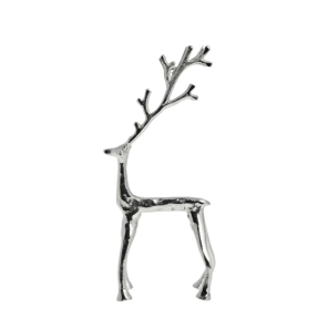 Lene Bjerre Dekohirsch MARELY M silber | 13,5x11x32cm