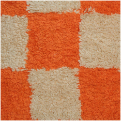 Kersten Kissen CHECKER orange creme |45x45cm