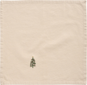 IB Laursen Serviette TANNENBAUM leinenfarben | 40x40cm