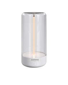 Sompex Akku Tischleuchte PULSE weiß | 14,5cm