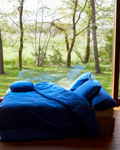 Suite702 Kissenbezug COBALT BLUE royalblau Baumwolle |...