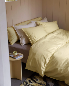 Suite702 Kissenbezug BUTTER YELLOW gelb Baumwolle | 80x80cm