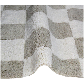 Kersten Badematte CHECKER taupe creme | 50x80cm