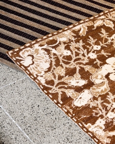 House Doctor Teppich BLOSS braun | 200x90cm