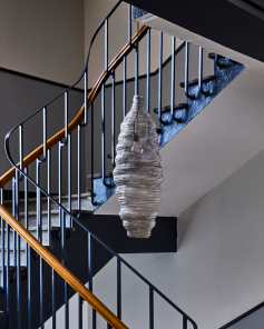 House Doctor Lampe MESH gebürstetes silber | 100cm