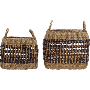 House Doctor Aufbewahrungskörbe PAUTA natur schwarz...